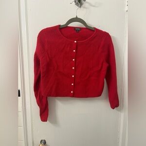 Wild Fable Cherry Red Cardigan